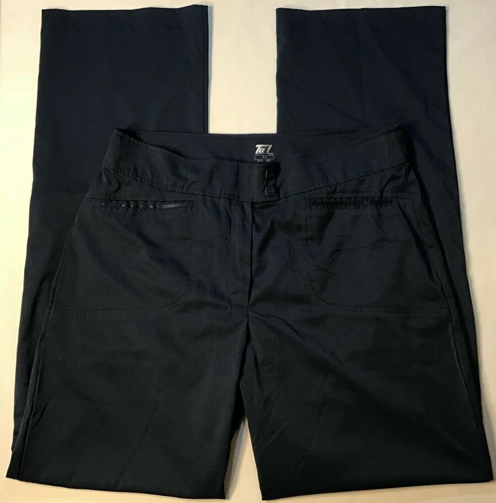 Tail Womens ActiveWear pants with double snap waist. Size 10